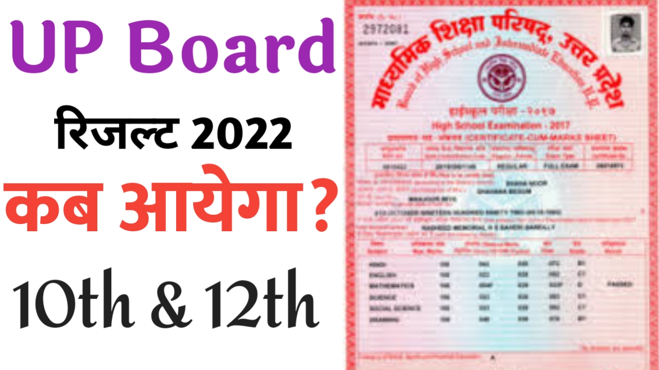 UP Board result 2022 Kab Aayega 10th & 12th